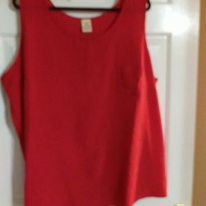 4x Red tank top